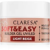 Claresa Claresa gradbeni gel Soft&amp;Easy gel svetlo bež 12g