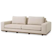 Casa Padrino luxury sofa beige/brown 236 x 110 x H. 80 cm - Living room sofa with pillows - Living room furniture - Luxury furniture - Living room furnishings - Luxury furnishings