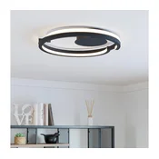 Eglo 901821-LED Zatemnjiva stropna svetilka MEZZOMONTE 2xLED/20W/230V, premer 48 cm, črna, z daljinskim upravljalnikom
