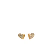 GUESS Uhani Love zlata/transparentna