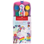 BOJA VODENA FI 24 MM 12 BOJA  PLUS  BIJELA TEMPERA CONNECTOR UNICORN FABER CASTELL 125035