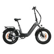 TTGO Zložljivo električno kolo TTGO F6 PRO, 250 W 48 V 18 Ah, 20-palčno debelo kolo, trojno vzmetenje, sivo, (5000232006)