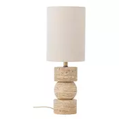 Lončena namizna svetilka v naravni barvi s tekstilnim senčilom (višina 53 cm) Marci – Bloomingville