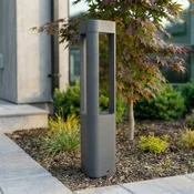 Lucande LED podstavna svetilka Pirron, 50 cm, trikotna, IP54 - Sodobni - antracit - Kovina