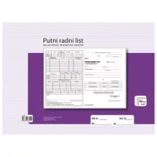 OBRAZAC F-26 PUTNI RADNI LIST ZA TERETNO MOTORNO VOZILO FOKUS