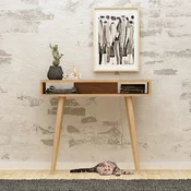 Hanah home Polica 100x83,6x30cm Hrast-Bela