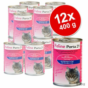 Feline Porta 21 ekonomicno pakiranje 12 x 400g - Tuna s papalinama