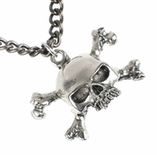 Ogrlica z obeskom Skull - PSY694