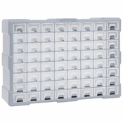 Vidaxl Organizator s 64 predali 52x16x37,5 cm