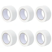 Vidaxl Maskirni trakovi za slikarje 6 pcs Bela 50mm x 50m Papir