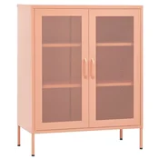 Vidaxl omara za shranjevanje roza 80x35x101,5 cm jeklo