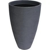 ProGarden Cvetlični lonec z rebri 45 x 69 cm, siv