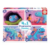 Puzzle Dinosauri Progresivna Eduka progresivni 20-40-60-80 dijelova od 4 godine