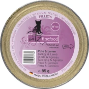 catz finefood Mačja hrana Fillets N°411 - puran, piščanec in jagnjetina - 85 g