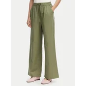 Tommy Jeans Hlače iz tkanine DW0DW22285 Zelena Loose Fit