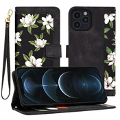 Etui Techsuit FlipCraft za iPhone 12 Pro Max - flowers of the dawn