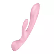 Masažer za klitoris Satisfyer Triple Oh, 24cm, Roze