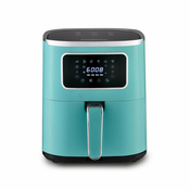 Heinrichs HFR 8216 vroča zračna friteza, 5,0 l, 1450 W, zelena, enostavna za čiščenje in uporabo, 6 programov