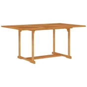 Vidaxl Vrtna miza 150x90x75 cm trdna tikovina