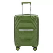 Kabinski kovček TRAVEL AND MORE Unbreakable - army zelen, 35 l