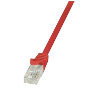 LogiLink RJ45 mrežni kabel CAT 5e U/UTP [1x RJ45 utikač - 1x RJ45 utikač] 0.50 m crveni zaštićeni L