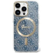 Guess GUHMP16XH4STB iPhone 16 Pro Max 6.9 blue hardcase IML 4G MagSafe (GUHMP16XH4STB)