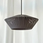 OSRAM viseča svetilka Decor Stripes O 40,5 cm, siva, tekstil, E27 - Dnevna soba/jedilnica - temno siva - Tkanine/tekstil