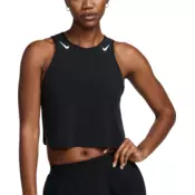 Majica s tankom Nike AeroSwift Womens Dri-FIT ADV Cropped Running Tank Top Black/ White S