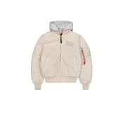 ALPHA INDUSTRIES Prehodna jakna bež/siva/rdeča/bela