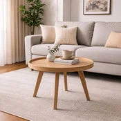 Hanah Home klub sto Nova 80, 80 cm, hrast