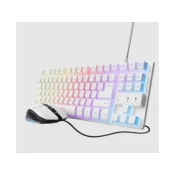 Trust GXT 798 2-in-1 Gaming set/TKL/US/bela Tastatura+miš ( 25587 )
