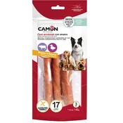 Camon Goveji žvečljivi zvitki z raco - 3 kosi 17 cm