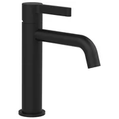 ICONIC washbasin mixer tap, black matt - Črna mat barva - Sapho - ICONIC - 72 - Medeninasti - Vzvod - Krožni - 45 - 187 - 14