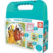 Educa Disney Animals Puzzle 4v1 (12,16,20,25 kosov)