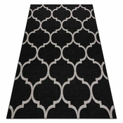 eoshop Preproga SIZAL FLOORLUX 20608 Maroko, Detelja, Mreža, črna, srebrna ( - Velikost: 140x200 cm)