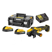 DEWALT kotni brusilnik 2-18V-5AH, baterijski Powerstack 125mm DCG409H2T