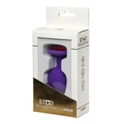Gardj Europe Star Collection – Vijolični silikonski analni čep L – Pink Stone