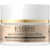 Eveline Cosmetics Organic Gold dnevna i nocna krema protiv bora s kokosovim uljem 50 ml