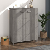 Ormaric za cipele HAMAR svjetlosivi 85x40x108 cm od borovine