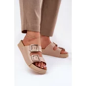 Womens Smooth Scented Slippers ZAXY Beige