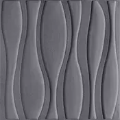 3D Samolepljive tapete - Soft roll talasi siva ( 041 )