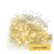 LED božična drop veriga – zavesa, 1,7x2 m, zunanja in notranja, topla bela, programi