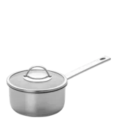 Kozica s steklenim pokrovom O 18 cm — Orion Inox - 600246