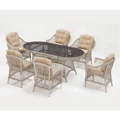 Lessentiel Maison Baštenska garnitura Nova 180x90x75cm Krem