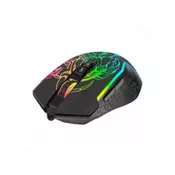 XTRIKE Miš USB GM327 7D sa RGB površinskim osvetljenjem crni