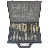 Silver Tools Velik komplet svedrov za kovino, beton in les, mešanica 160 kos