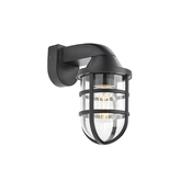 Redo 90207 - Spoljašnje zidno svetlo CAGE 1xE27/28W/230V IP44 crna