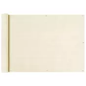 Balkonski zastor krem 75 x 500 cm HDPE