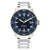 Tommy Hilfiger Muški kvarcni sat, Plavo-srebrne boje