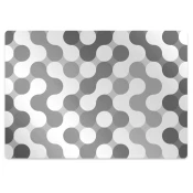Decormat Podloga za pisalni stol Gray and white wheels 140x100 cm 2 cm